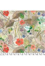 PD'S Free Spirit Collection Exotic Garden Palace, Peppercorn Parchment in Parchment, Dinner Napkin