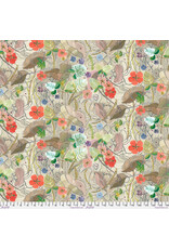 PD'S Free Spirit Collection Exotic Garden Palace, Peppercorn Parchment in Parchment, Dinner Napkin