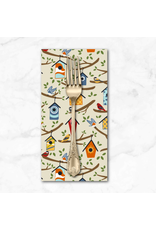 PD's RJR Collection Backyard Birdwatching, Home Tweet Home in Olive, Dinner Napkin