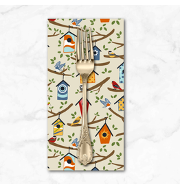 PD's RJR Collection Backyard Birdwatching, Home Tweet Home in Olive, Dinner Napkin