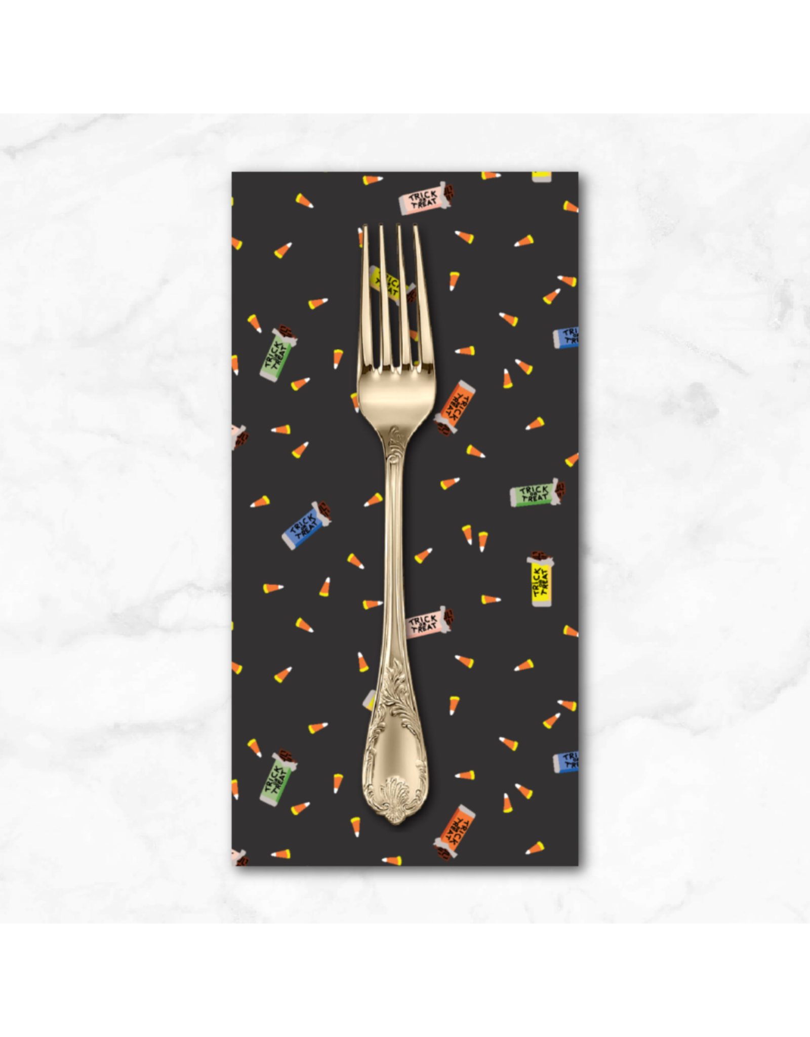 PD's Rifle Paper Co Collection Halloween, Trick or Treat in Black, Dinner Napkin
