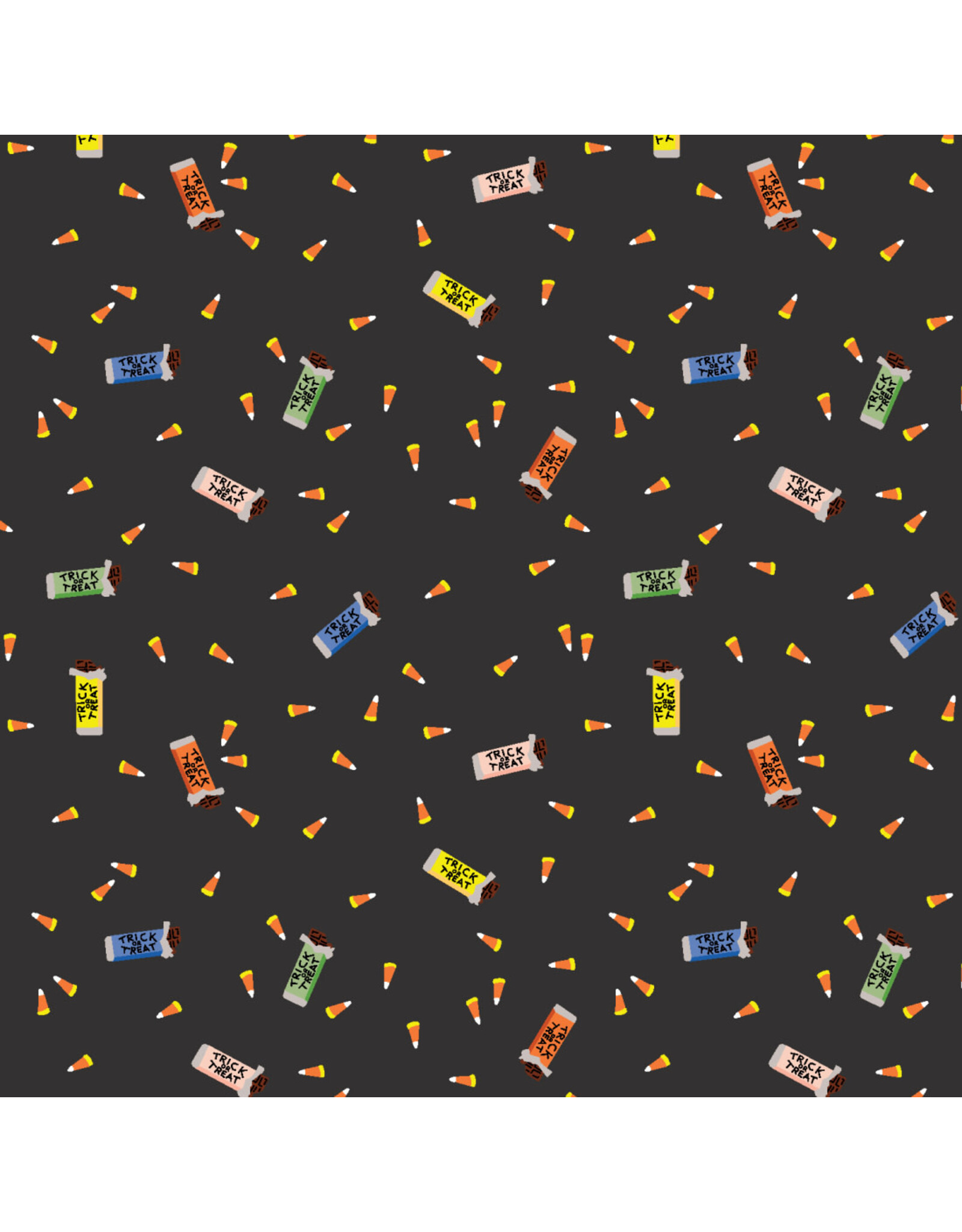 Rifle Paper Co. Halloween, Trick or Treat in Black, Fabric Half-Yards