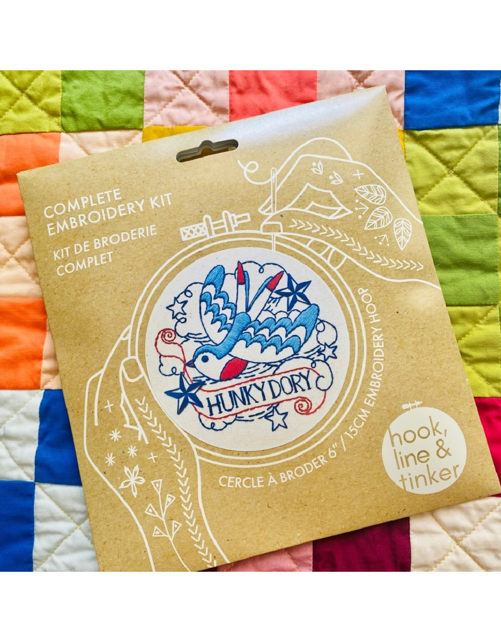 Hook, Line & Tinker Hunky Dory, Embroidery Kit