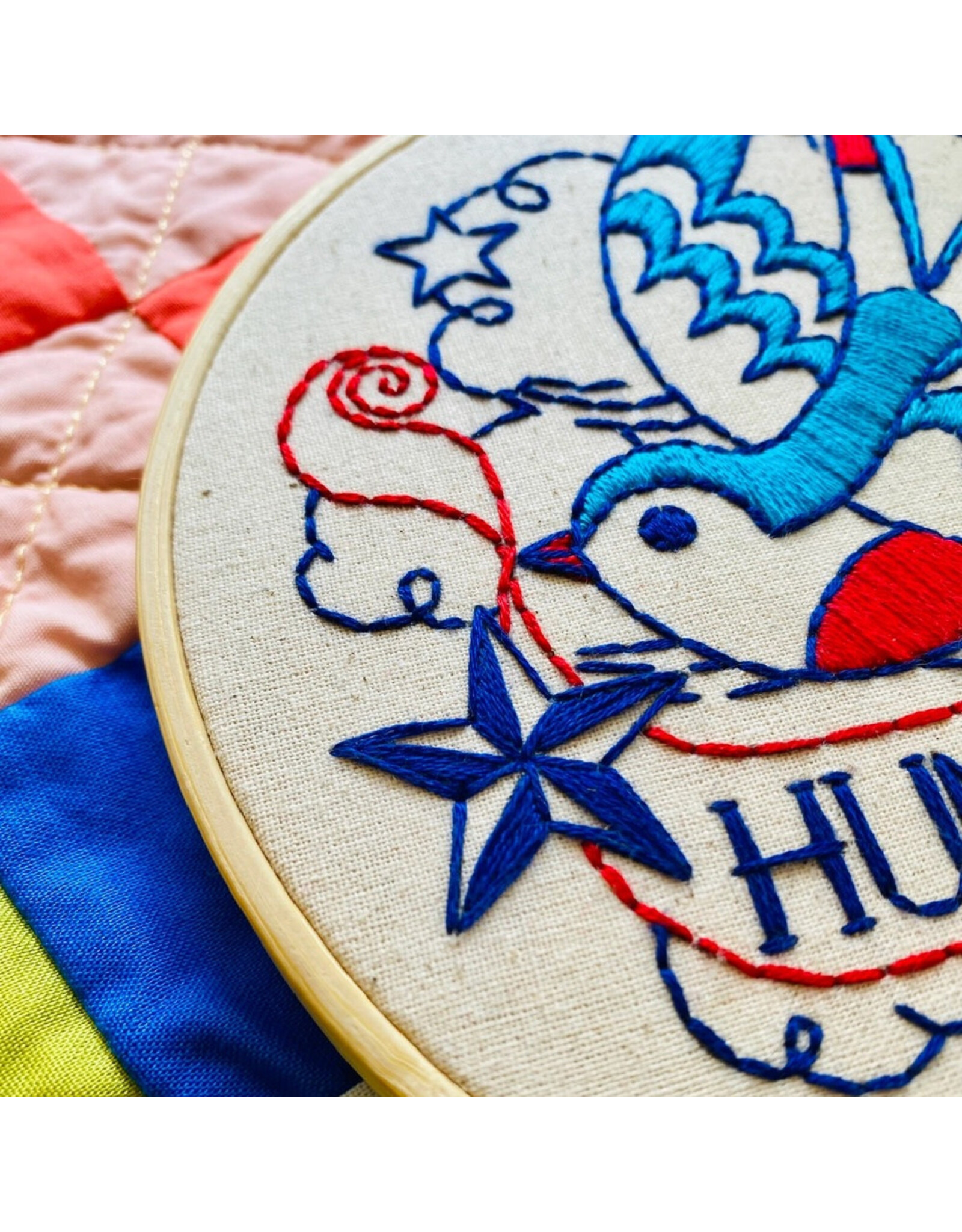 Hook, Line & Tinker Hunky Dory, Embroidery Kit