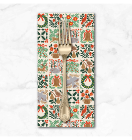 Christmas Collection Holiday Classics III, Holiday Tapestry in Cream, Dinner Napkin