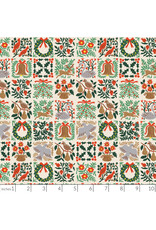 Christmas Collection Holiday Classics III, Holiday Tapestry in Cream, Dinner Napkin