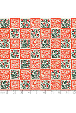 Rifle Paper Co. Holiday Classics III, Yuletide Floral in Red, Fabric Half-Yards