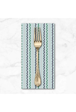 PD's Rifle Paper Co Collection Basics, Ribbon Stripe in Mint, Dinner Napkin PD's Rifle Paper Co Collection Basics, Ribbon Stripe in Mint, Dinner Napkin