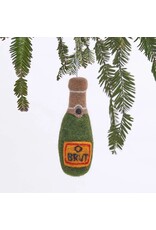 rockflowerpaper Felt Ornament, Brut Champagne