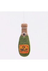 rockflowerpaper Felt Ornament, Brut Champagne
