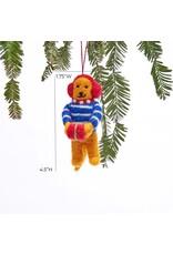 rockflowerpaper Felt Ornament, Gift Giving Bear