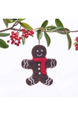 rockflowerpaper Felt Ornament, Gingerbread Man