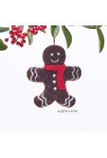 rockflowerpaper Felt Ornament, Gingerbread Man