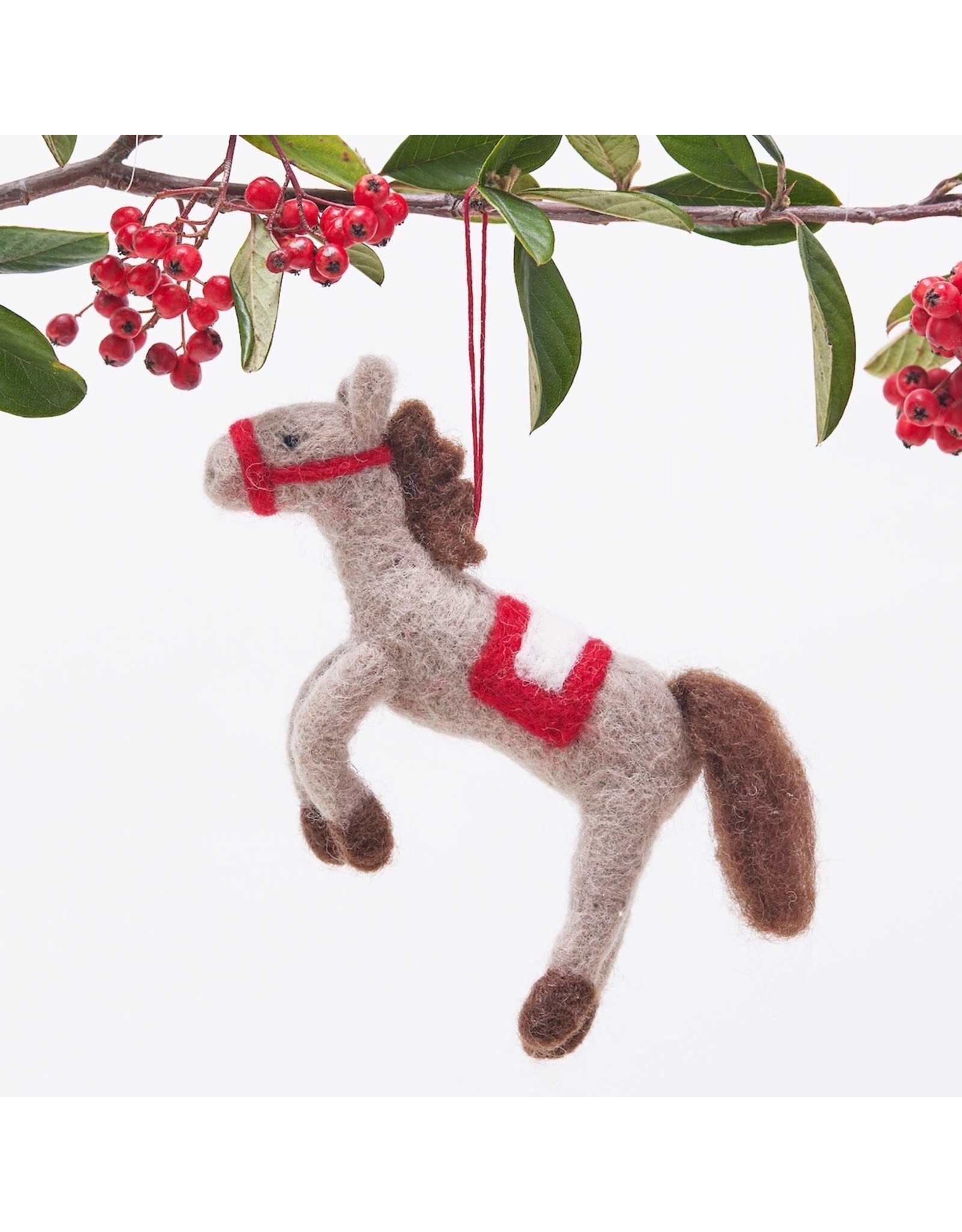 rockflowerpaper Felt Ornament, Horse