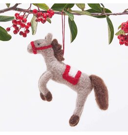 rockflowerpaper Felt Ornament, Horse