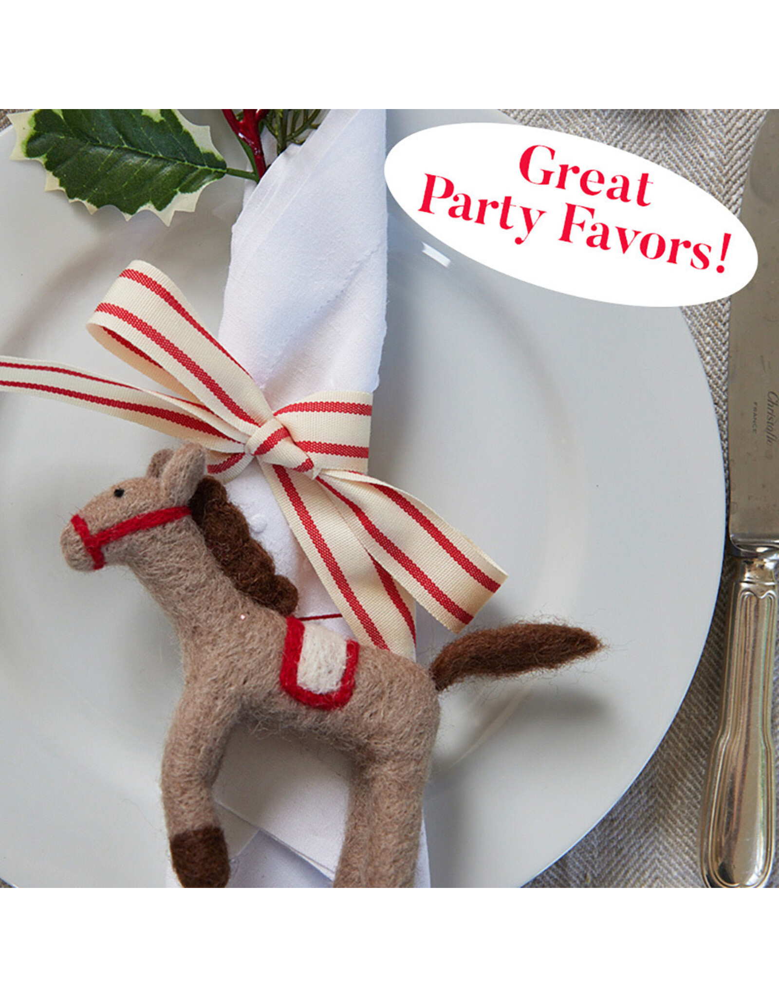 rockflowerpaper Felt Ornament, Horse