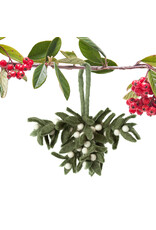rockflowerpaper Felt Ornament, Mistletoe