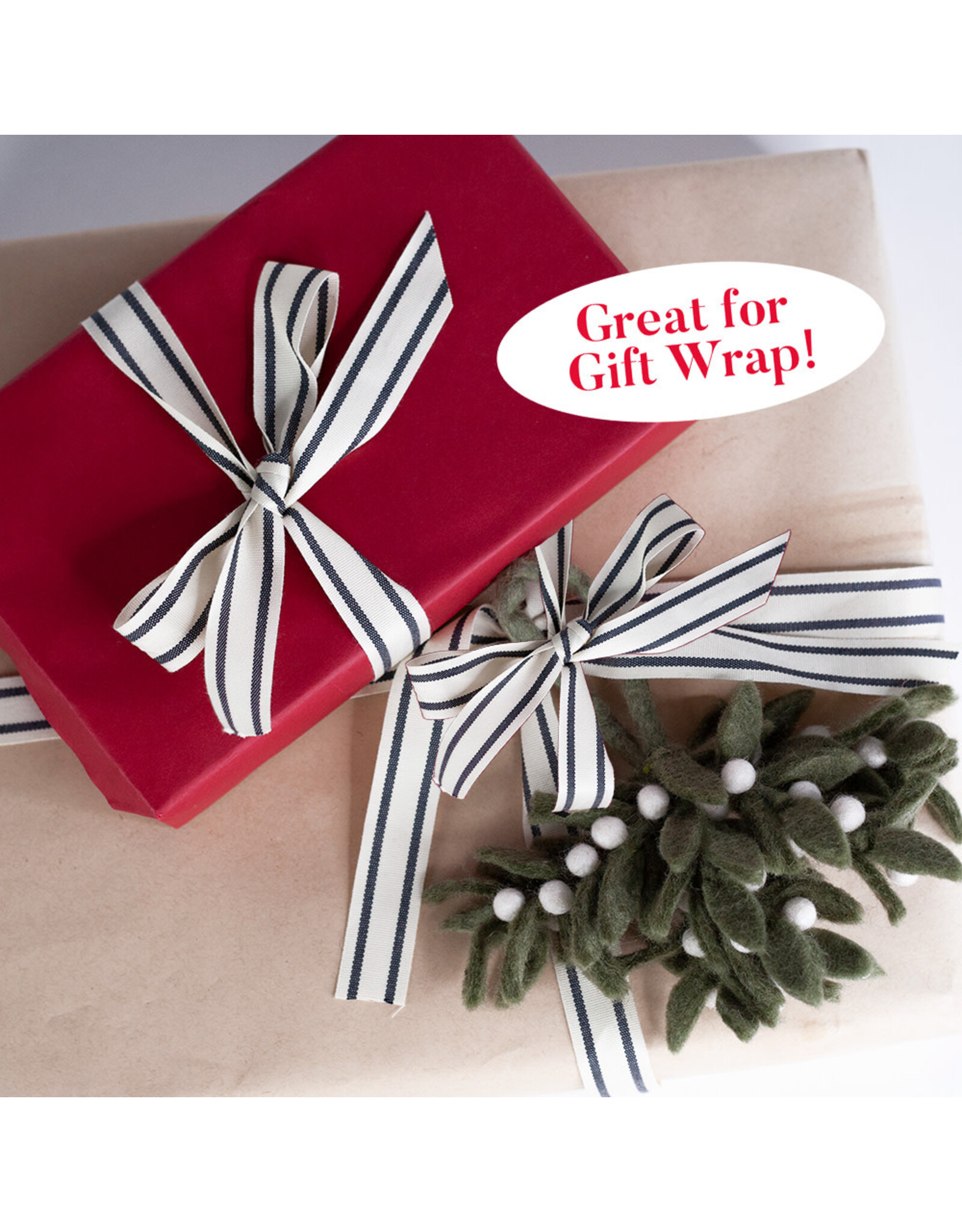 rockflowerpaper Felt Ornament, Mistletoe