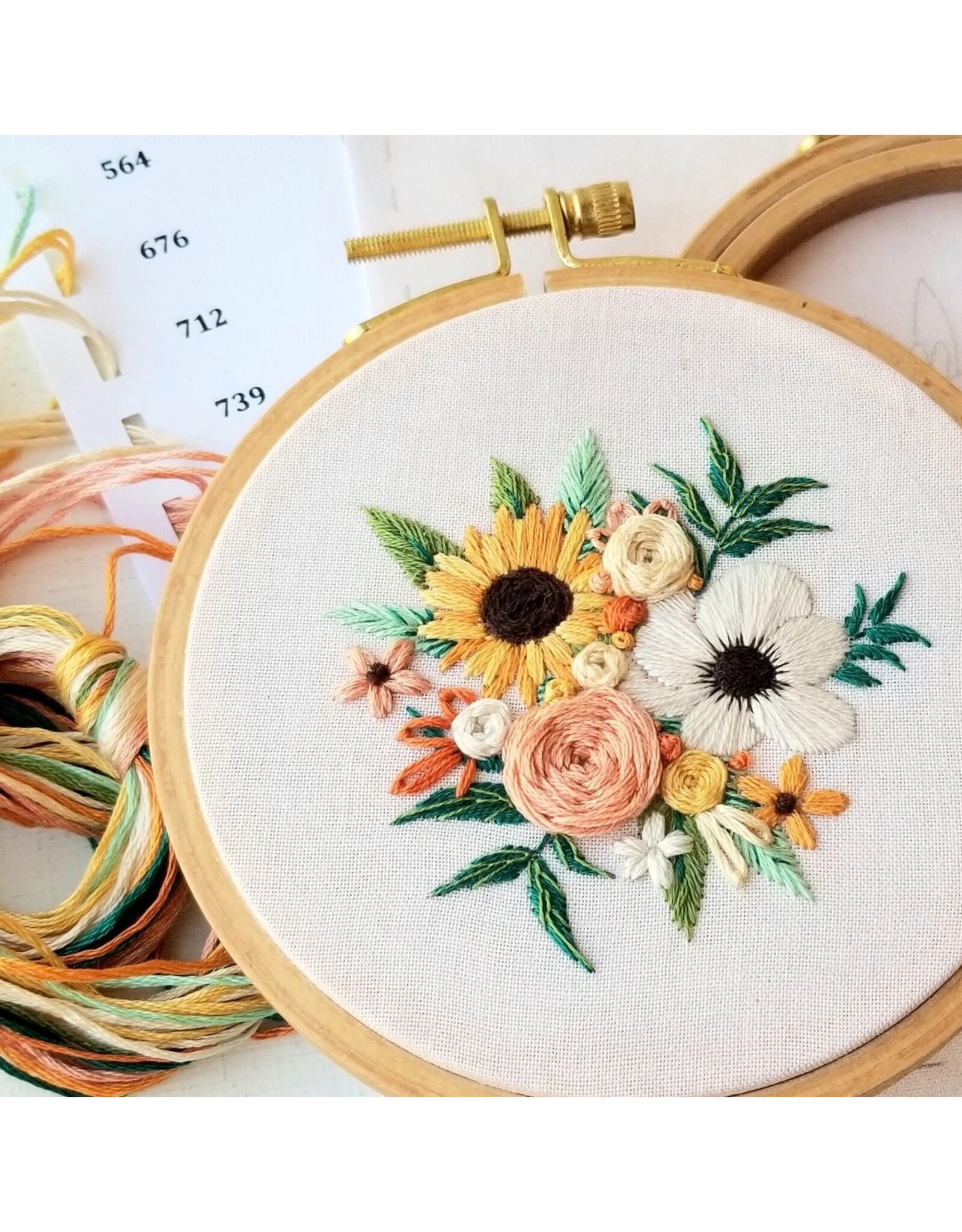 Jessica Long Embroidery Cozy Harvest, Beginner Embroidery Kit