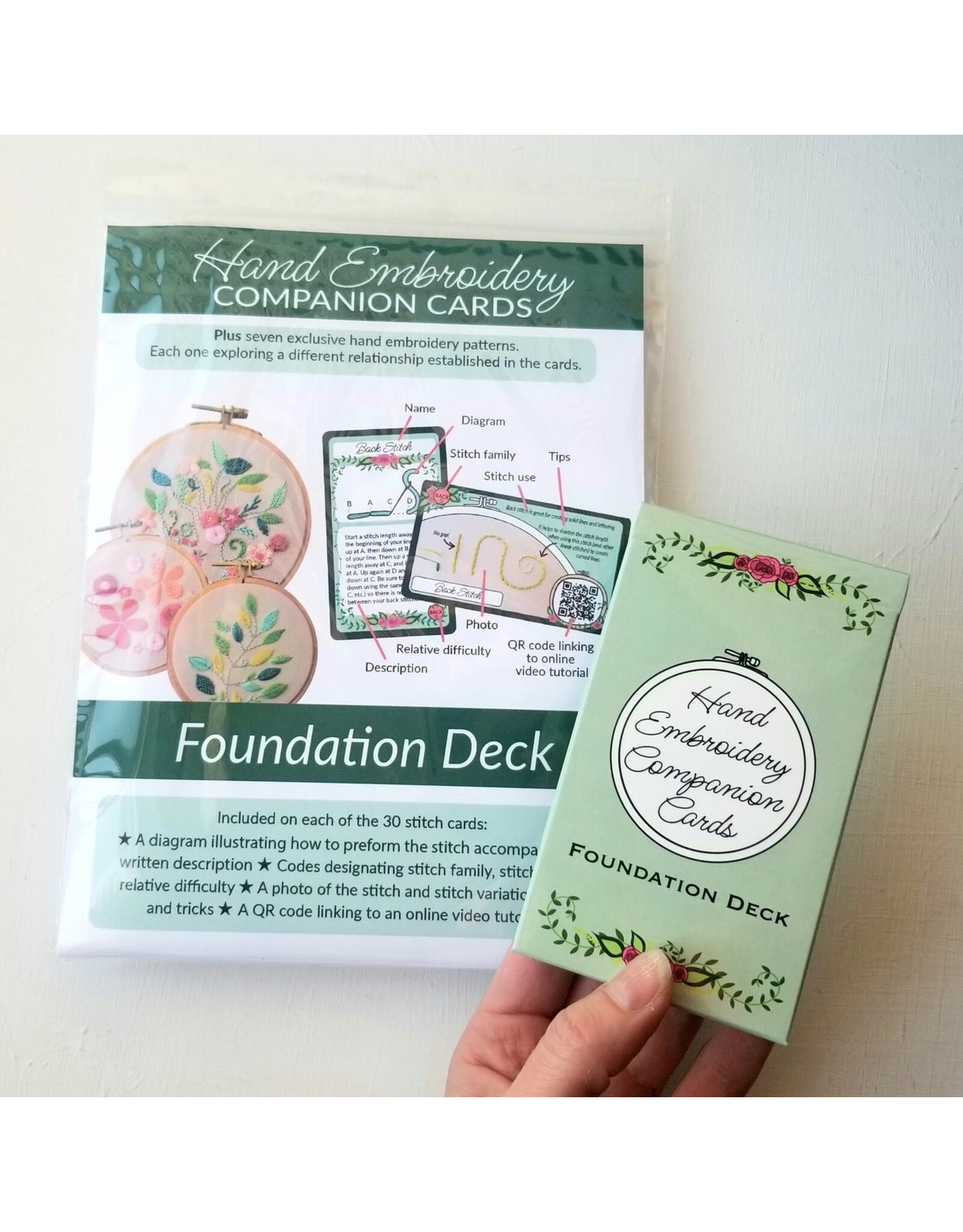 Jessica Long Embroidery ON SALE-Hand Embroidery Companion Cards