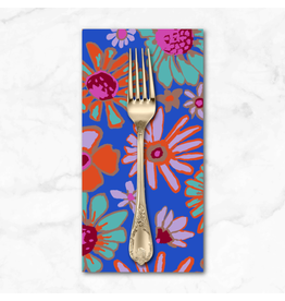 PD's Kaffe Fassett Collection Kaffe Collective, Bloomers in Cobalt, Dinner Napkin