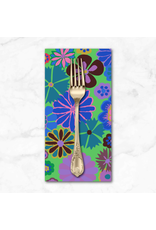PD's Kaffe Fassett Collection Kaffe Collective, Folk Flower in Blue, Dinner Napkin