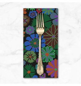 PD's Kaffe Fassett Collection Kaffe Collective, Folk Flower in Dark, Dinner Napkin