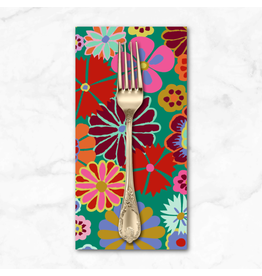 PD's Kaffe Fassett Collection Kaffe Collective, Folk Flower in Multi, Dinner Napkin