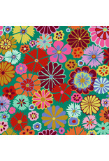 Kaffe Fassett Kaffe Collective, Folk Flower in Multi, Fabric Half-Yards Kaffe Fassett Kaffe Collective, Folk Flower in Multi, Fabric Half-Yards