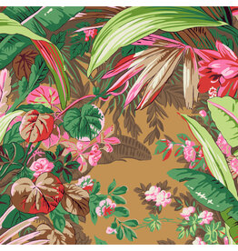 Kaffe Fassett Kaffe Collective, Jungle in Brown, Fabric Half-Yards