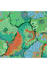 Kaffe Fassett Kaffe Collective, Lotus Leaf in Emerald, Fabric Half-Yards