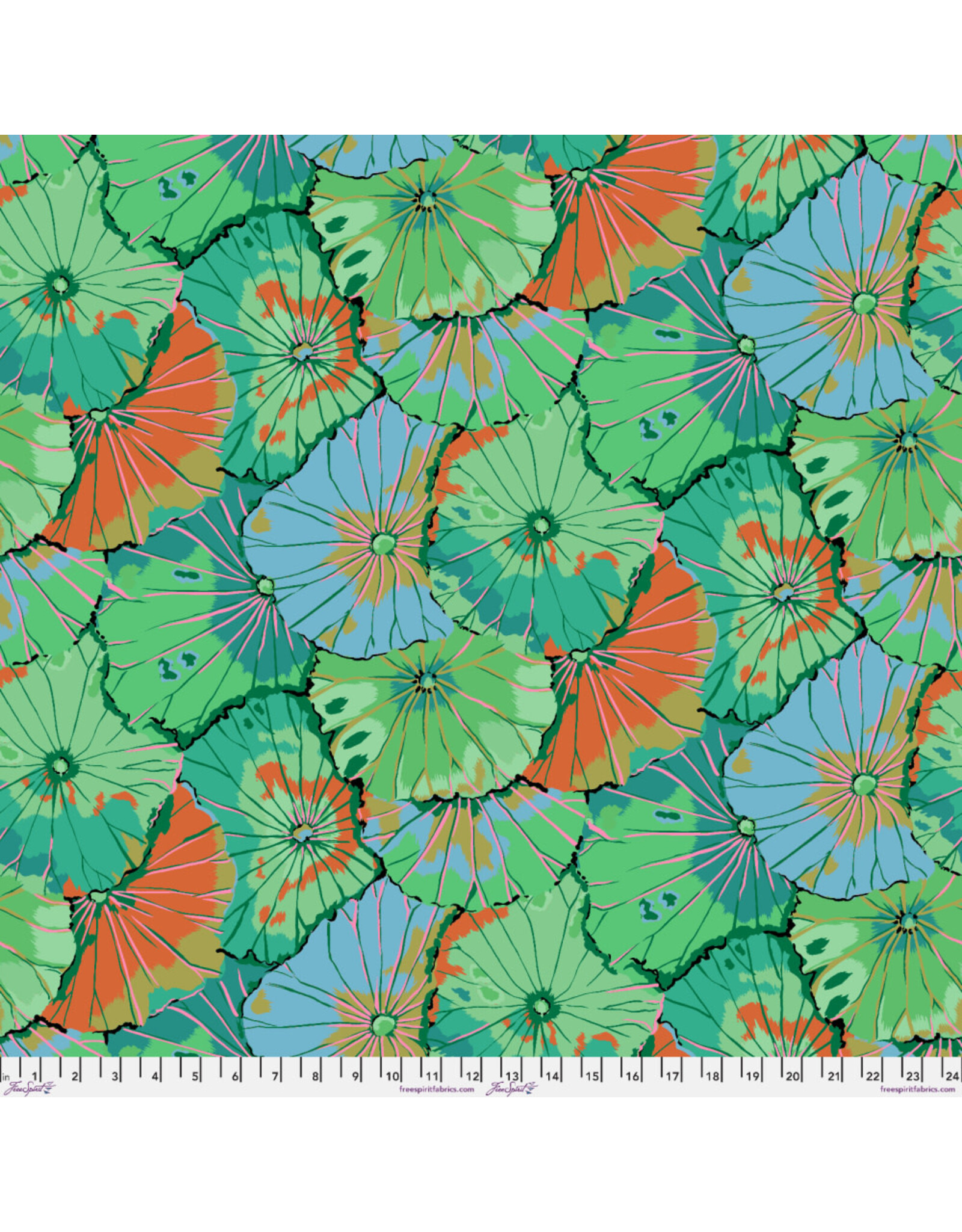 Kaffe Fassett Collective Kaffe Collective, Lotus Leaf in Emerald, Fabric Half-Yards