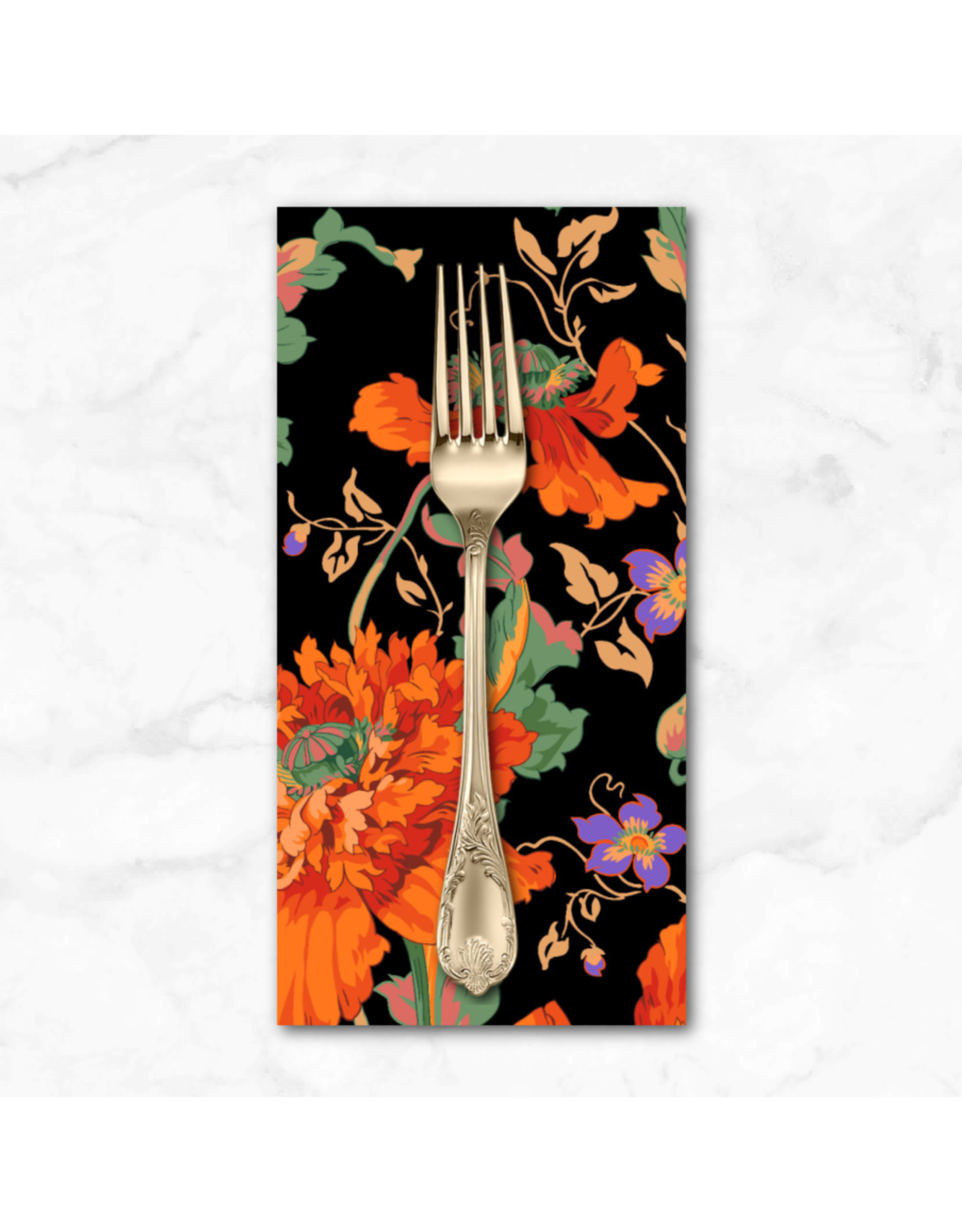 PD's Kaffe Fassett Collection Kaffe Collective, Papaver in Orange, Dinner Napkin