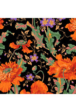 Kaffe Fassett Kaffe Collective, Papaver in Orange, Fabric Half-Yards
