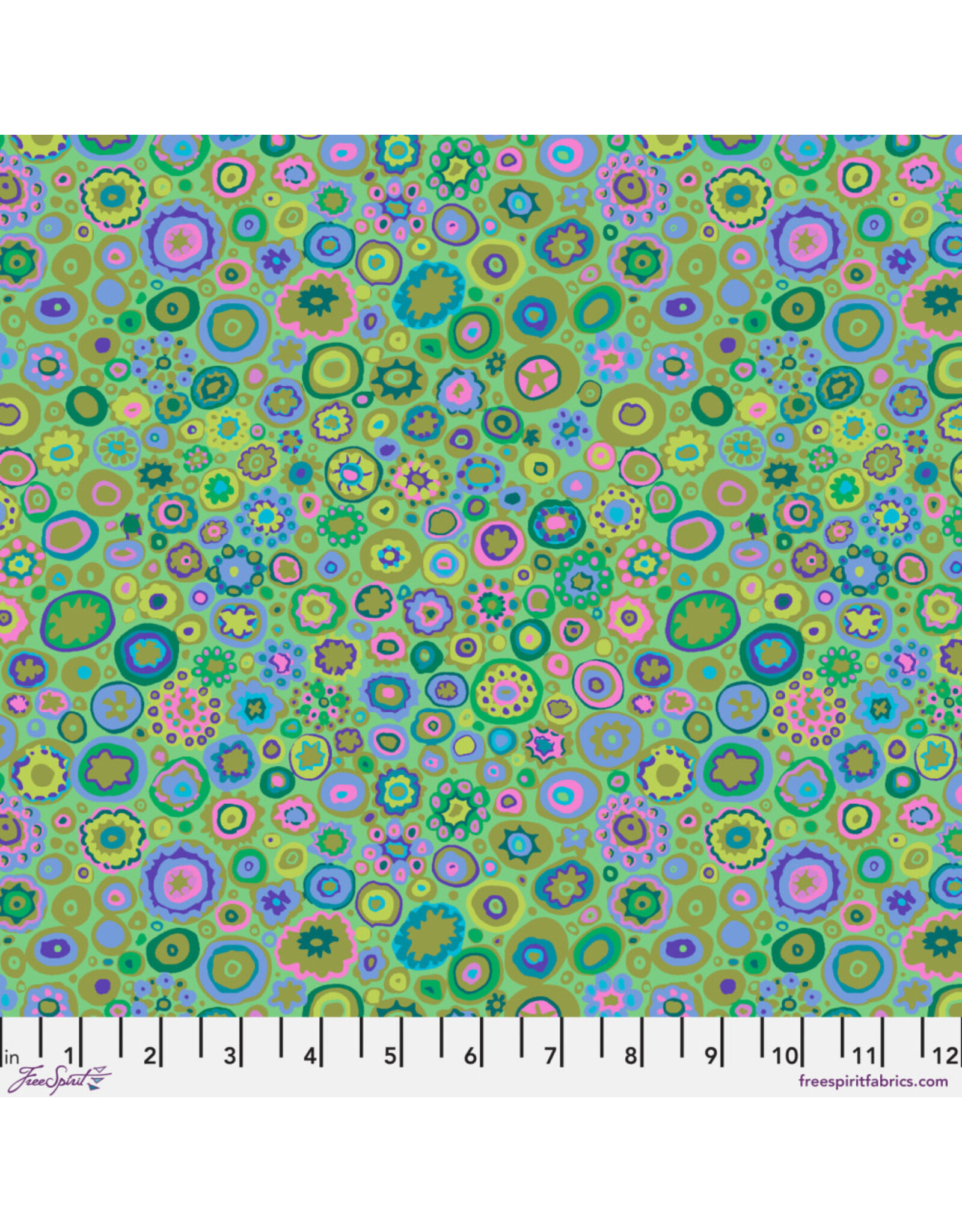 Kaffe Fassett Kaffe Collective, Paperweight in Emerald, Fabric Half-Yards