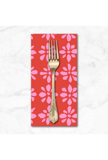 PD's Kaffe Fassett Collection Kaffe Collective, Snow Flower in Red, Dinner Napkin