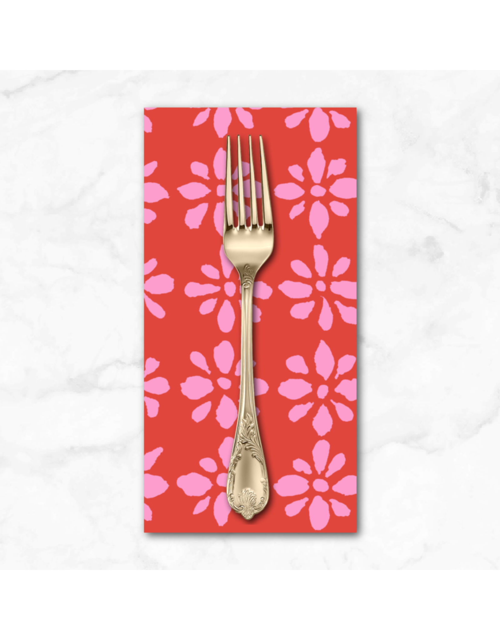 PD's Kaffe Fassett Collection Kaffe Collective, Snow Flower in Red, Dinner Napkin