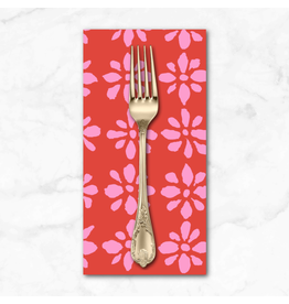 PD's Kaffe Fassett Collection Kaffe Collective, Snow Flower in Red, Dinner Napkin