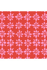 Kaffe Fassett Kaffe Collective, Snow Flower in Red, Fabric Half-Yards