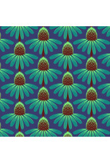 Anna Maria Cotton Lawn, Love Always AM, Echinacea in Sea, Fabric Half-Yards