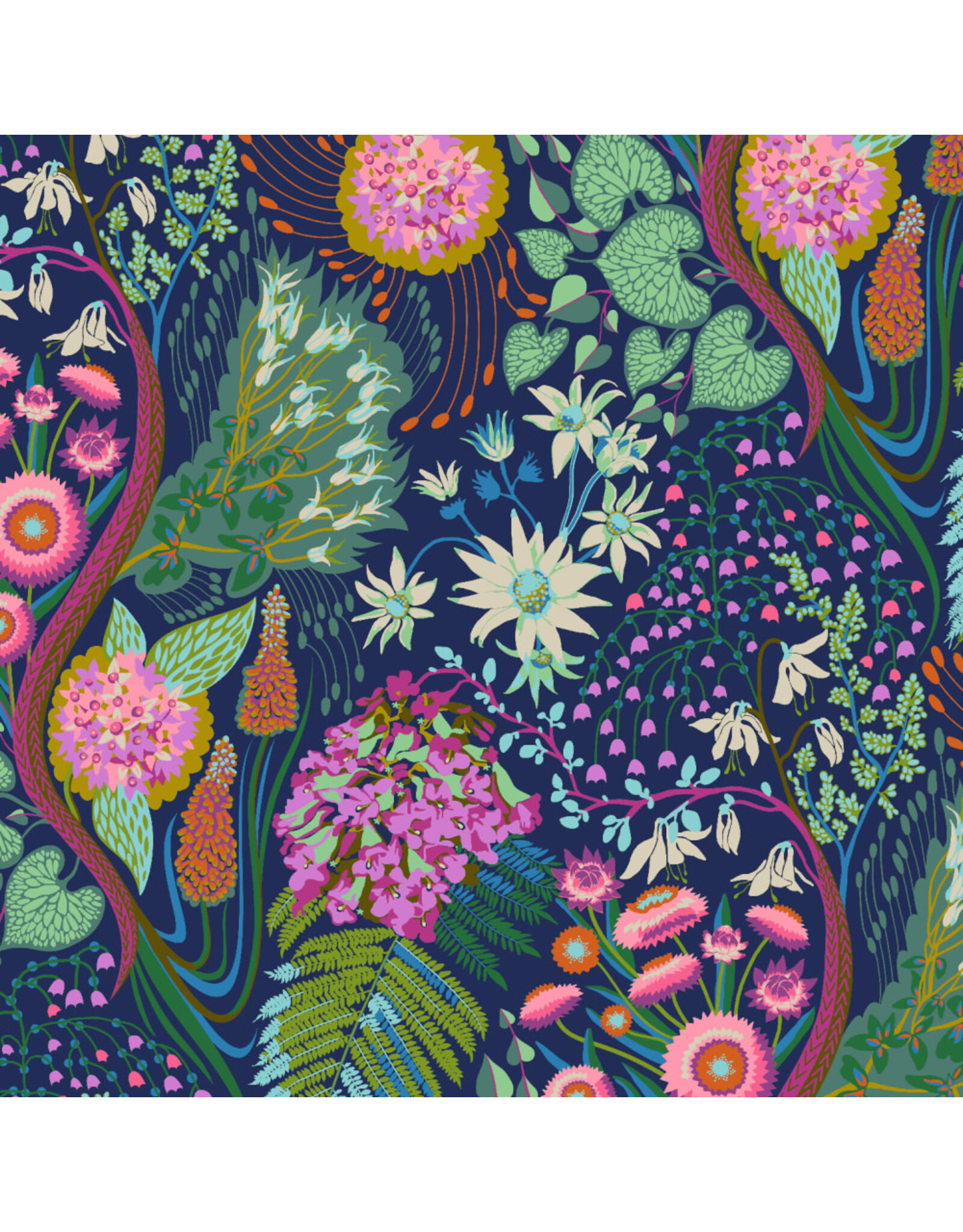 Anna Maria Cotton Lawn, Love Always AM, Source Code in Glisten, Fabric Half-Yards