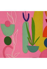 Alexander Henry Fabrics Folklorico, Modern Mexicana in Pink, Fabric Half-Yards