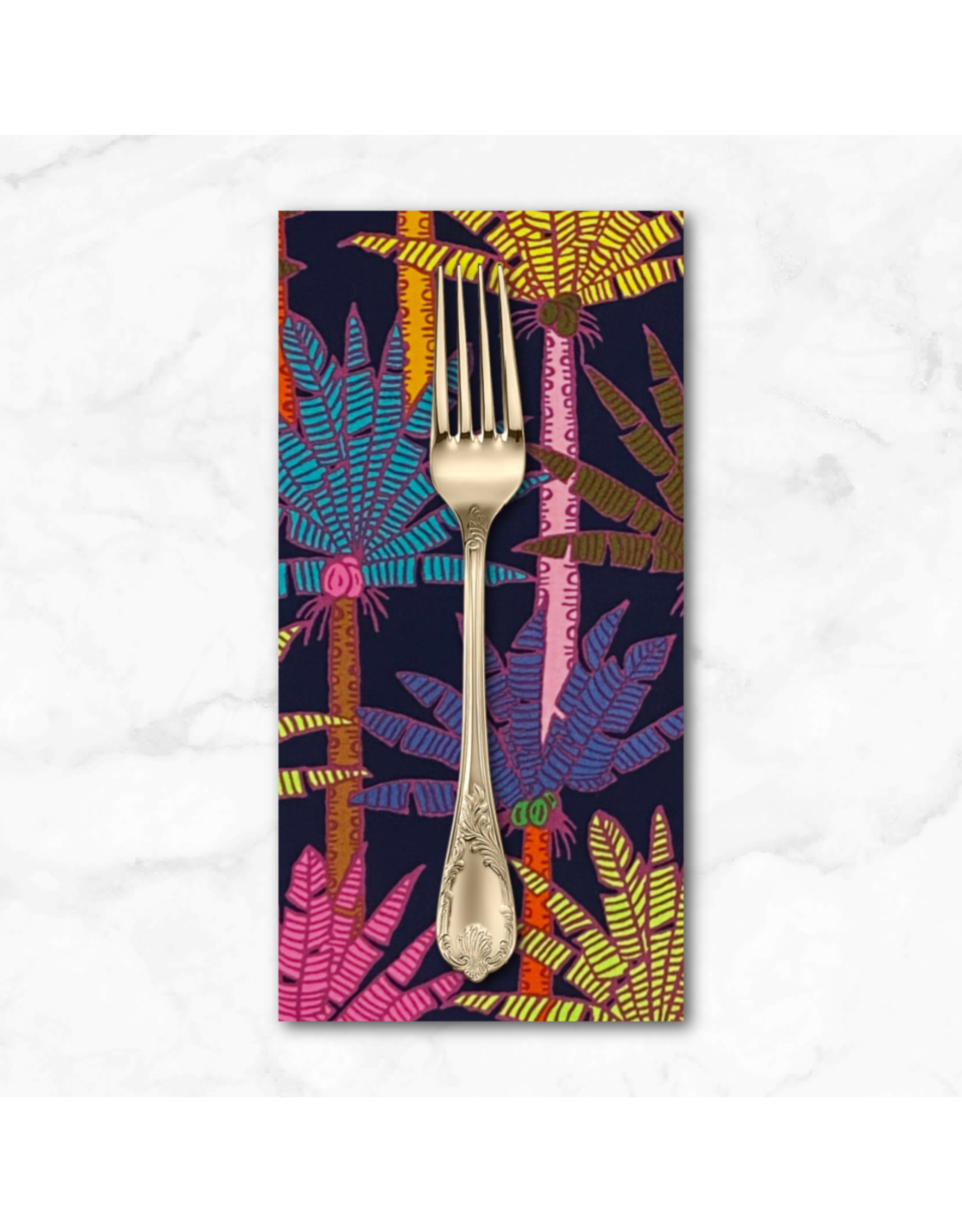 PD's Alexander Henry Collection Indigo West, Isla Vista in Color Burst, Dinner Napkin
