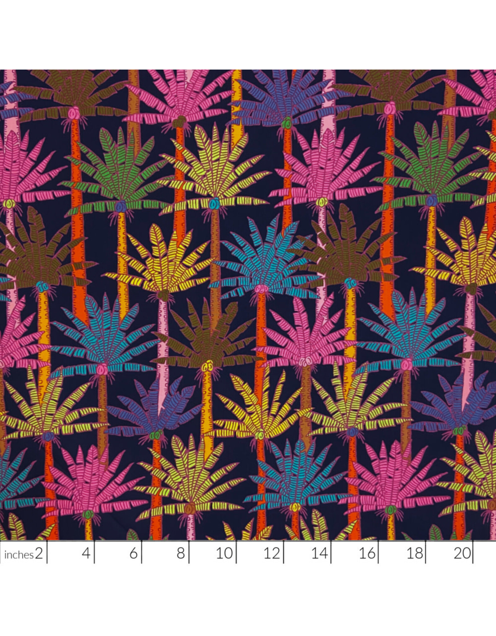 PD's Alexander Henry Collection Indigo West, Isla Vista in Color Burst, Dinner Napkin
