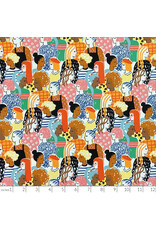 Alexander Henry Fabrics Nicole's Prints, Stronger Together in Bright, Fabric Half-Yards