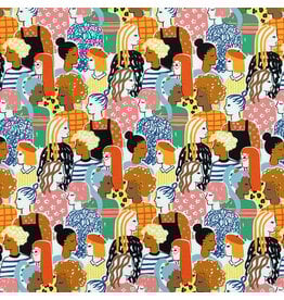 Alexander Henry Fabrics Nicole's Prints, Stronger Together in Bright, Fabric Half-Yards