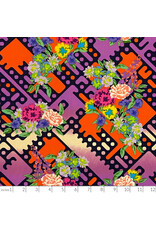 Alexander Henry Fabrics Nicole's Prints, Balmoral Floral in Monarch Bright, Fabric Half-Yards