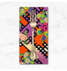 PD's Alexander Henry Collection Nicole’s Prints, Balmoral Floral in Monarch Bright, Dinner Napkin