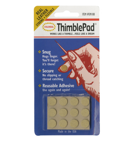 Colonial Needle Thimble Pad, Leather Adhesive Reusuable