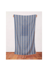 Paintbrush Studio Organic Double Gauze, Shibori 3 in Indigo, Fabric Half-Yards